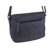 Dámska kožená crossbody kabelka modrá 270112