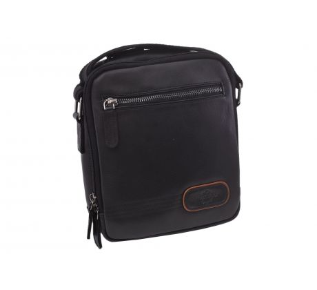 Pánske kožené crossbody čierna nappa 250854