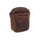 Pánske kožené crossbody tmavohnedý hunter 250587